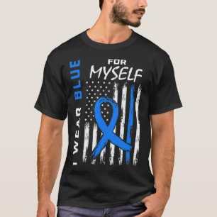 Camiseta Yo Uso Azul Para Mí Mismo Diabetes Sensibilización