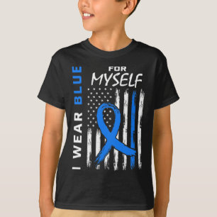 Camiseta Yo Uso Azul Para Mí Mismo Diabetes Sensibilización