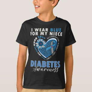 Camiseta Yo Uso Azul Para Mi Niñez La Conciencia Sobre La D