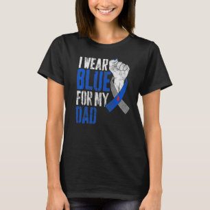 Camiseta Yo Uso Azul Para Mi Papá Cinta De Sensibilización