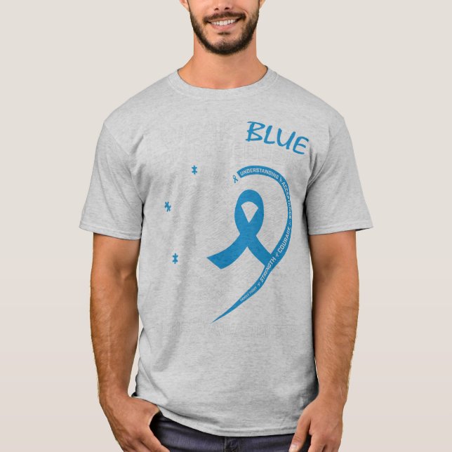 Camiseta Yo uso azul para mi primo porque el novio de mi pr (Anverso)