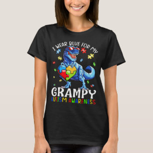 Camiseta Yo Uso Azul Para Mis Grampys Conciencia Del Autism
