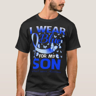 Camiseta Yo Uso Azul Por Mi Hijo Conciencia Sobre El Cáncer