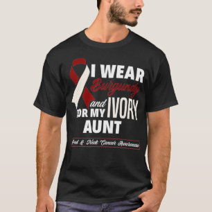 Camiseta Yo Uso Burdy Y Ivory Por Mi Cabeza De Tía Y Cance