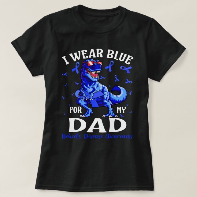 Camiseta Yo uso el azul para la conciencia de la enfermedad (Diseño del anverso)
