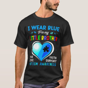 Camiseta Yo Uso El Azul Para Mi Pequeña Conciencia Del Auti