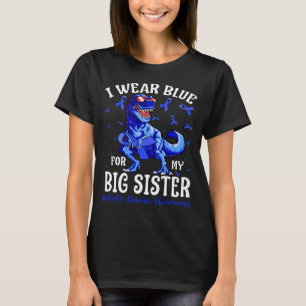 Camiseta Yo uso el azul por la enfermedad de mi gran HERMAN