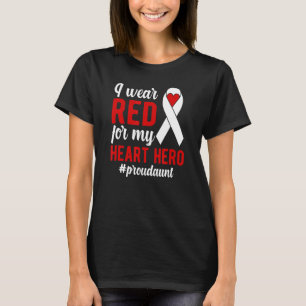 Camiseta Yo uso el orgullo rojo del guerrero del CHD, tía,