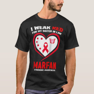Camiseta Yo uso el rojo para mi hermana en Law Marfan