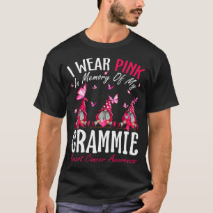 Camiseta Yo Uso El Rosa En Memoria De Mi Cáncer De Mama Gra