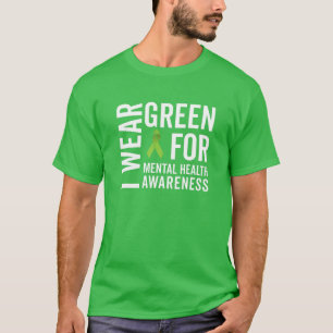 Camiseta Yo uso el verde   Cinta verde de sensibilización s