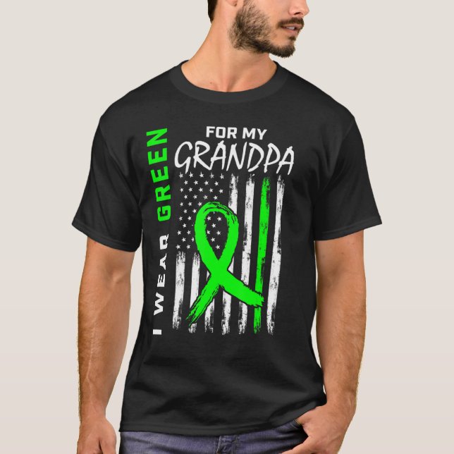 Camiseta Yo Uso El Verde Para Awarene De La Enfermedad Rena (Anverso)