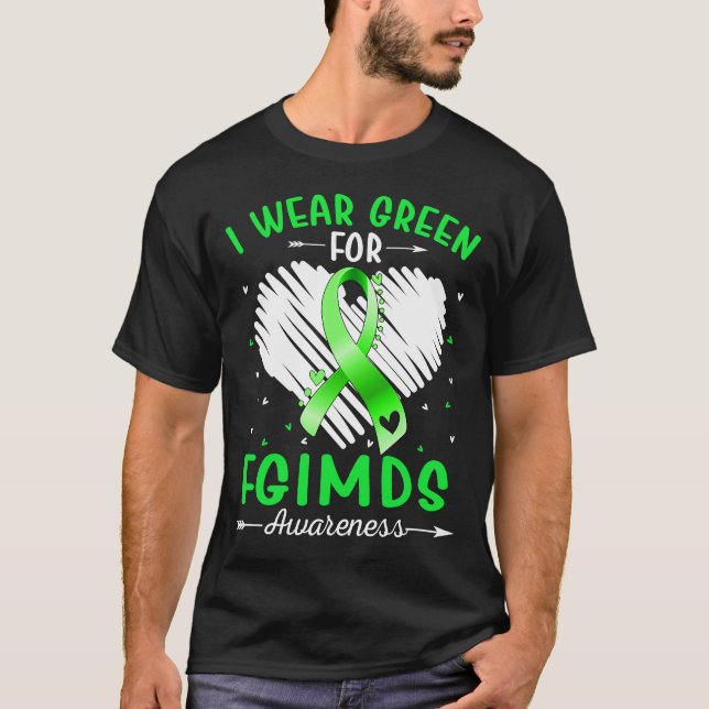 Camiseta Yo Uso El Verde Para La Conciencia De FGIMDS (Anverso)