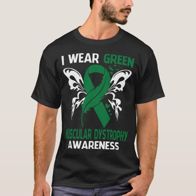 Camiseta Yo Uso El Verde Para La Conciencia De La DISTROFÍA (Anverso)
