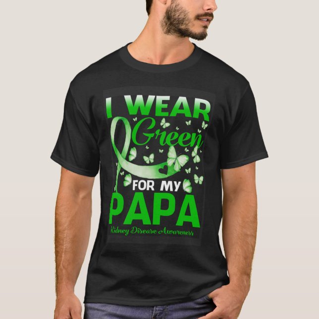 Camiseta Yo Uso El Verde Para La Conciencia De La Enfermeda (Anverso)