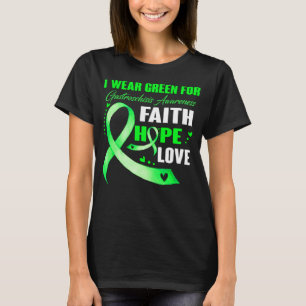Camiseta Yo Uso El Verde Para La Fe De Concienciación De GA