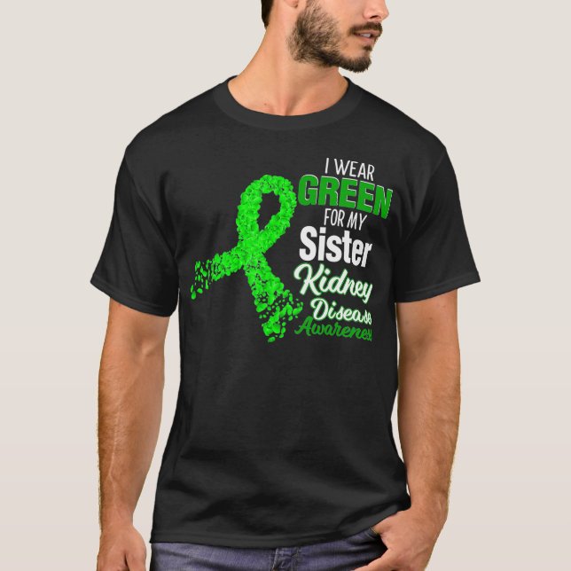 Camiseta Yo Uso El Verde Para Los Awares De La Enfermedad R (Anverso)
