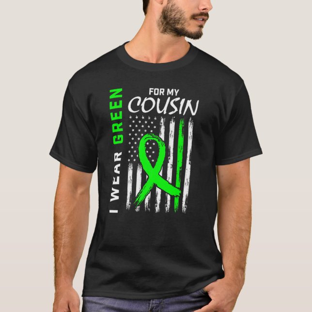 Camiseta Yo Uso El Verde Para Los Awares De La Enfermedad R (Anverso)