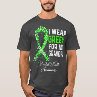 Camiseta Yo Uso El Verde Para Los Awares De Salud Mental De