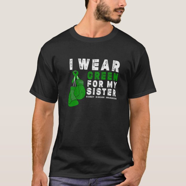 Camiseta Yo Uso El Verde Para Los Conocimientos De Mi Herma (Anverso)