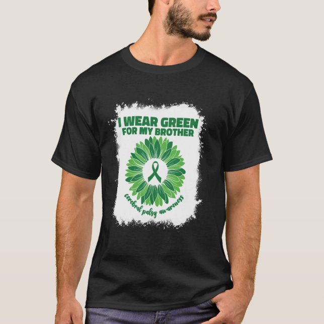 Camiseta Yo Uso El Verde Para Mi Hermano Cp Parálisis Cereb (Anverso)