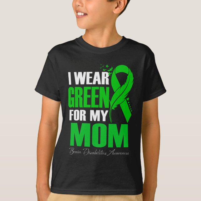 Camiseta Yo Uso El Verde Para Mi Mamá Con El Awarene De Las (Anverso)
