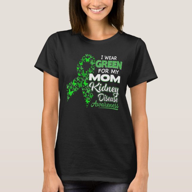 Camiseta Yo Uso El Verde Para Mi Mamá - Conciencia Sobre La (Anverso)
