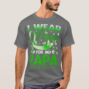 Camiseta Yo Uso El Verde Para Mi Papa Concienciación Sobre 