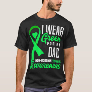 Camiseta Yo Uso El Verde Para Mi Papá Que No Es Hodgkin Lin