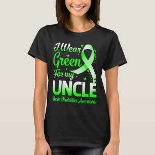 Camiseta Yo Uso El Verde Para Mi Tío Bravo Discapacitados C