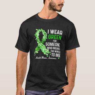 Camiseta Yo Uso El Verde Para Una Enfermedad Mental Especia
