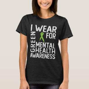 Camiseta Yo Uso Green Para Concienciar Sobre La Salud Menta