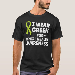 Camiseta Yo Uso Green Para Concienciar Sobre La Salud Menta