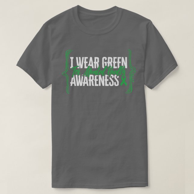 Camiseta Yo Uso Green Para El Apoyo A La Concienciación Sob (Diseño del anverso)