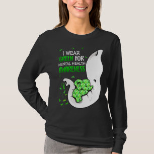 Camiseta Yo Uso Green Para La Cinta De Sensibilización Sobr