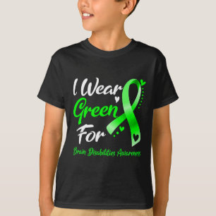Camiseta Yo Uso Green Para Las Discapacidades Cerebrales Ci