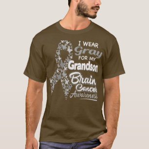 Camiseta Yo uso Gris para los premios del cáncer cerebral d