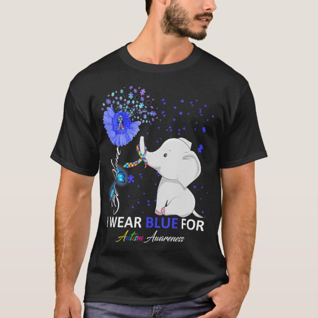 Camiseta Yo uso la guerra contra el autismo azul para conci (Anverso)