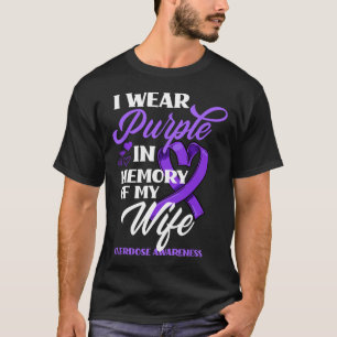 Camiseta Yo Uso Morado En Memoria De Mi Esposa Con Awaren P
