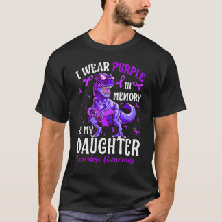 Camiseta Yo Uso Morado En Memoria De Mi Hija Sobredosificac