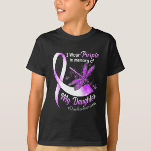 Camiseta Yo Uso Morado En Memoria De Mi Hija Sobredosificac
