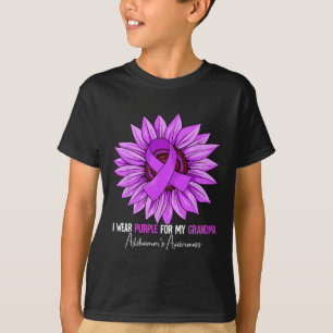 Camiseta Yo uso morado para el premio de mi abuela Heimerhe