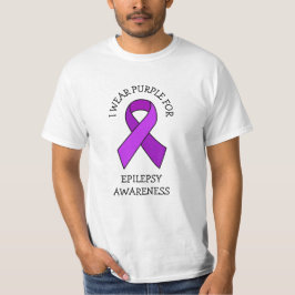 Camiseta Yo uso morado para la conciencia de la epilepsia
