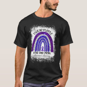 Camiseta Yo uso morado para la conciencia de mi mamá Alzhei