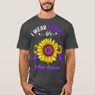 Camiseta Yo Uso Morado Para La Epilepsia De Conciencia Sunf
