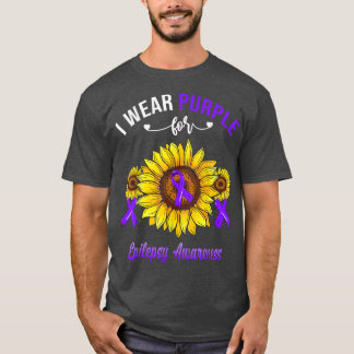 Camiseta Yo Uso Morado Para La Epilepsia De Conciencia Sunf