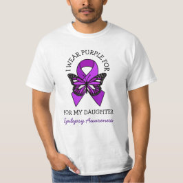 Camiseta Yo uso morado para mi hija | Conciencia sobre la e