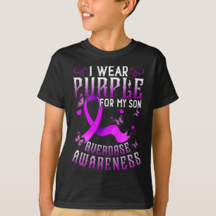 Camiseta Yo uso morado para mi hijo para tomar conciencia d