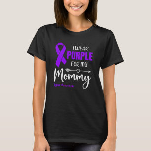 Camiseta Yo uso morado para mi mami por la conciencia del L