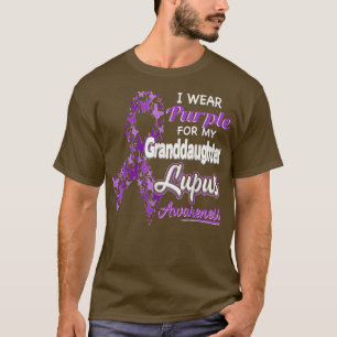 Camiseta Yo uso morado para mi nieta Lupus Awarenes